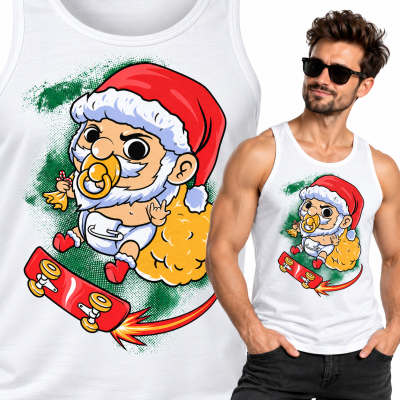 TANK TOP ŚWIĄTECZNY BABY SANTA